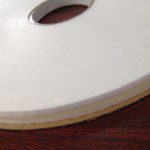 Bag Sealing Tape with adhesive coated in the center on the liner.