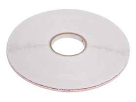 Bag Sealing Tape withe red word logo printed on the liner film