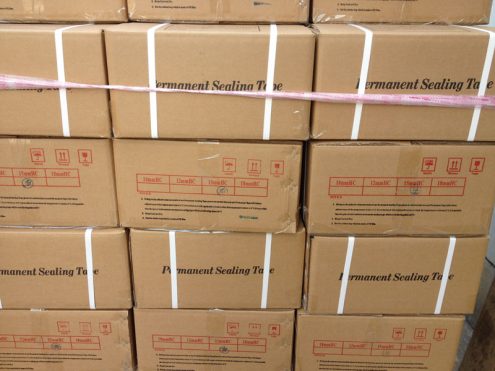 HC08 Permanent Sealing Tape on Pallet