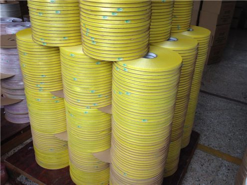 Yellow Release Film Center Bag Sealing Tape