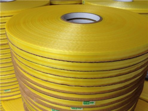 Yellow Release Film Center Bag Sealing Tape
