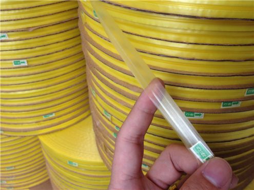 Yellow Release Film Center Bag Sealing Tape