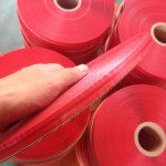 Bag Sealing Tape with red liner and center glue